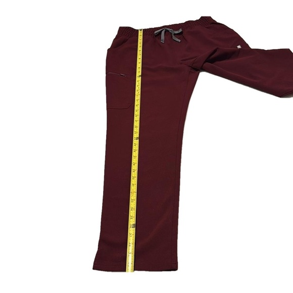 FIGS Technical Collection Scrub Pants, Size L, Burgundy - Picture 10 of 11